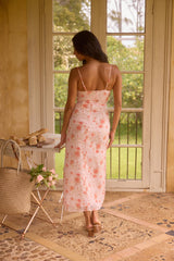 Maxikleid „Blossom Bliss“ in Rosa