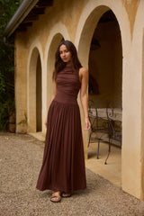 Nalla Maxikleid Braun