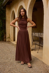 Nalla Maxikleid Braun