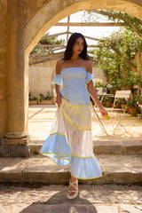 Lillis and Lemons Maxikleid Blau