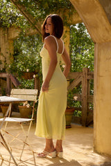 Midi-Kleid „Last Word“ Gelb