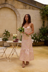 Aurora Aline Maxikleid Rosa