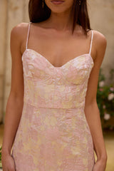Aurora Aline Maxikleid Rosa