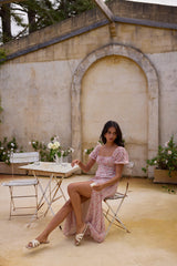 Luminous Dreams Florales Maxikleid Rosa