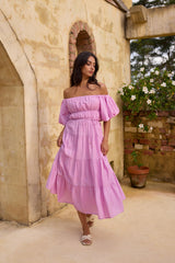 Lush Petal Maxikleid Rosa