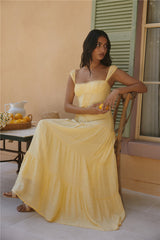 Maxikleid „Crystal Waters“ Gelb