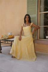 Maxikleid „Crystal Waters“ Gelb
