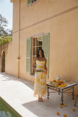 Golden Hour Maxikleid Gelb