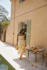 Golden Hour Maxikleid Gelb