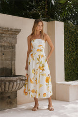 Goldener Glanz Maxikleid Gelb