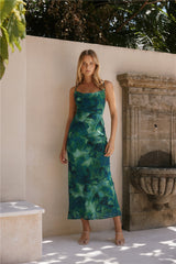 RUNAWAY THE LABEL Benito Maxikleid Calista Green