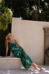 RUNAWAY THE LABEL Benito Maxikleid Calista Green