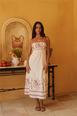 Soft Horizon Maxikleid Beige