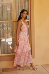 Daisy Booming Maxikleid in Pink
