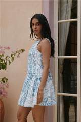 Opal Skies Minikleid Blau