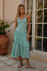 Gartenfee Midikleid Grün