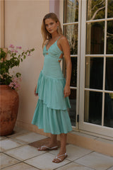 Gartenfee Midikleid Grün