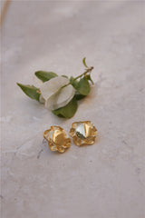 18k Vergoldete Soliel Ohrringe Gold