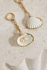 18k vergoldete Hidden Meaning Ohrringe Gold