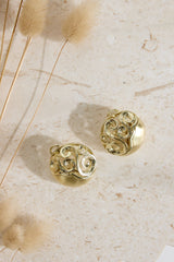 18K vergoldete Athena Ohrringe Gold