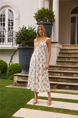 Maxikleid mit Sonnenblumenmuster