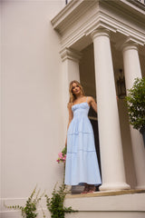 Mandy More Maxikleid Blau