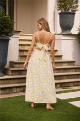 Painted Skies Maxikleid Gelb