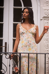 Liebes Delilah Maxikleid Gelb