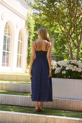 Midnight Drinks Midikleid Marineblau