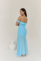 Maxikleid "Wellenreiter" Blau