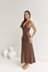Maxikleid „To The Dreamers“ Braun