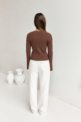 Cardos Cardigan Braun