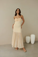 Just Right Mesh Maxikleid Gelb