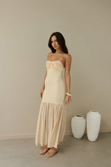 Just Right Mesh Maxikleid Gelb