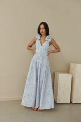 Maxikleid „Pretty Smile“ in Blau