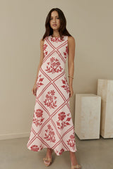 Haute Horizons Maxikleid Rosa