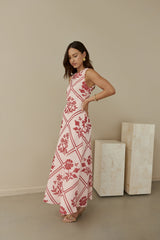 Haute Horizons Maxikleid Rosa
