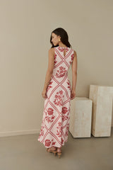 Haute Horizons Maxikleid Rosa