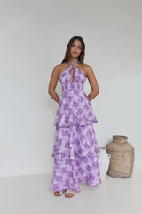Lover And Dreamer Neckholder Maxikleid Flieder