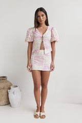 Traumhafte hohe Minirock Pink