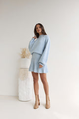 Season Of Dreams Strick-Minirock Blau