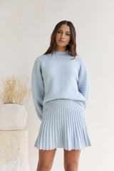 Season Of Dreams Strick-Minirock Blau