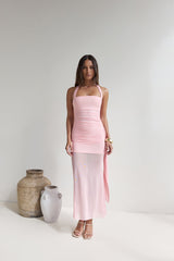 Sailing Days Netz-Maxikleid Rosa