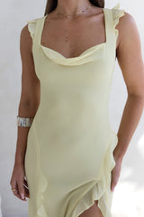 All Night Affair Maxikleid Gelb