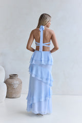Path Of Fate Neckholder-Maxikleid Blau