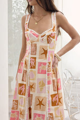 Posi Postcards Maxikleid mit Print