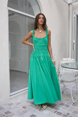 One Way Ticket Maxi-Kleid Grün