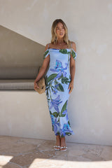 Lost In Your Eyes Mesh Maxikleid Blau