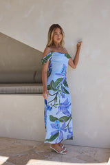 Lost In Your Eyes Mesh Maxikleid Blau