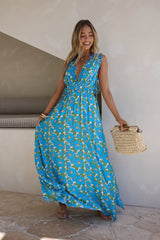 Sunny Allure Maxikleid Blau